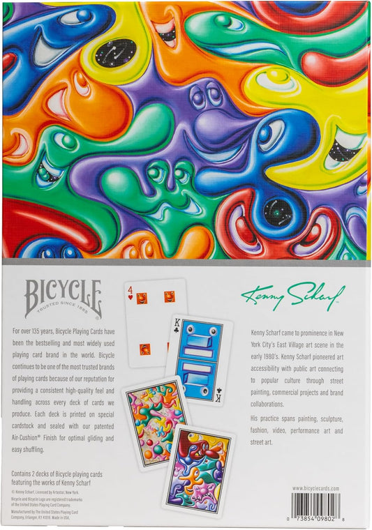 RESERVA Bicycle Artist Series: Kenny Scharf Purple/Orange Box Set