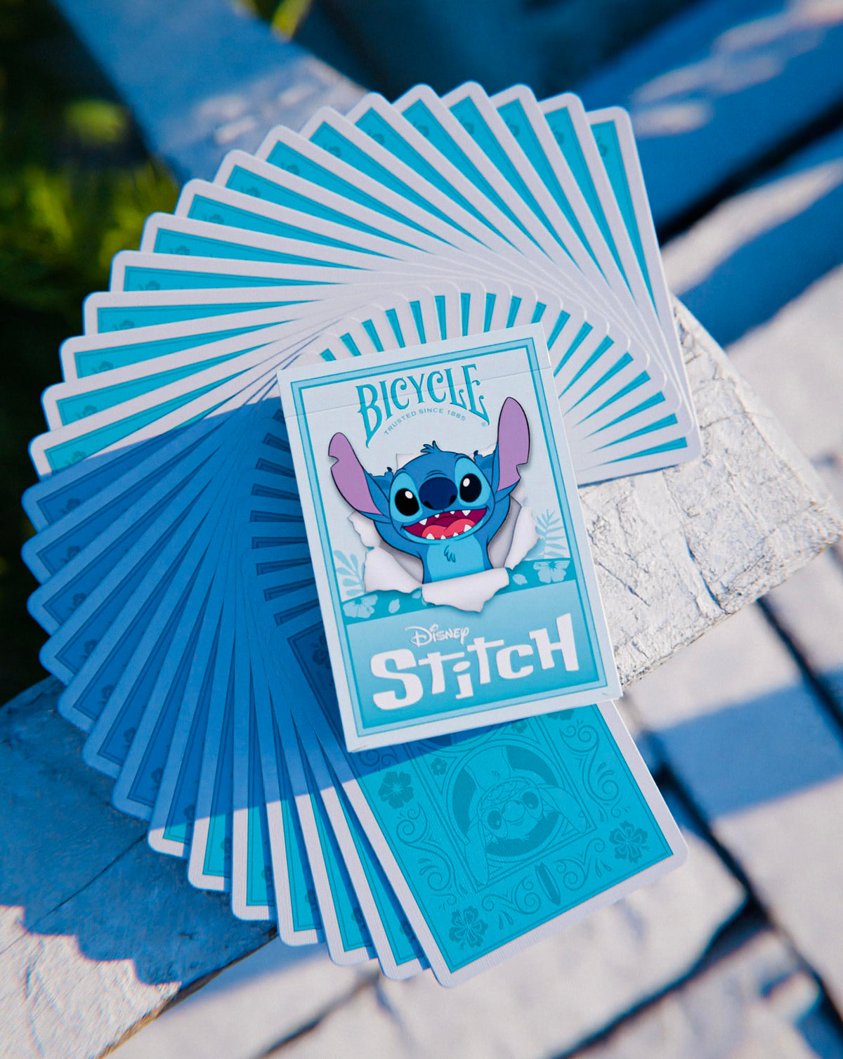 Baraja de cartas Stitch Blue by Bicycle Disney Premium