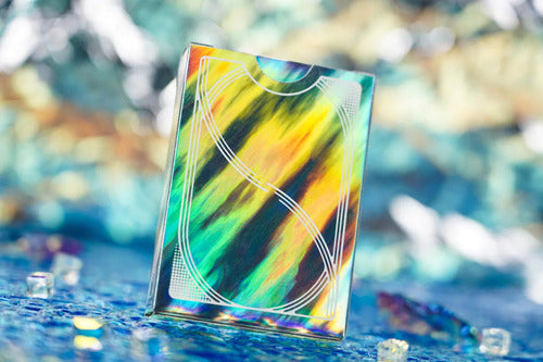 Baraja Rainbow Holo De Tcc Naipes De Poker, Magia Cardistry Holográfico Arcoiris Inglés