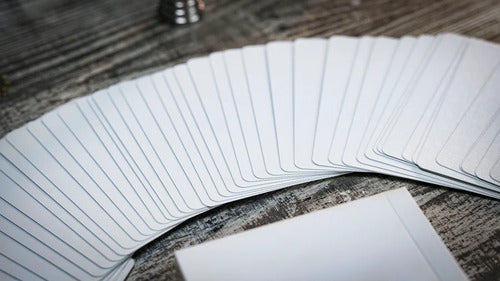 Baraja Blank De Tcc Naipes De Poker O Magia Blanco Inglés