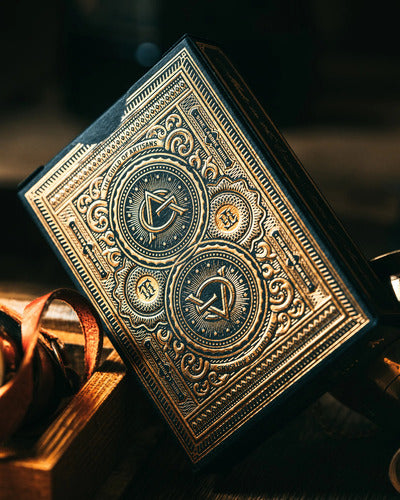 Cartas Theory11 Artisan Original Naipe Inglés Premium Negro Y Dorado Inglés