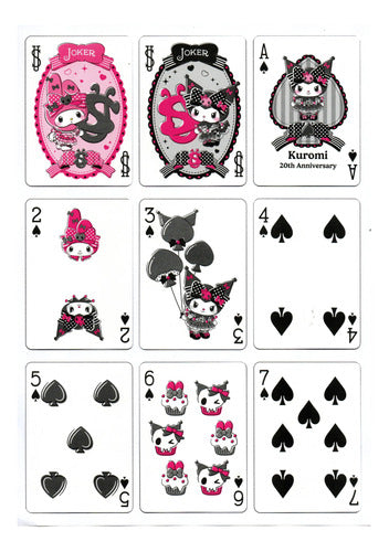 Baraja My Melody & Kuromi By Bicycle Edición Oficial Japon Rosa Chicle