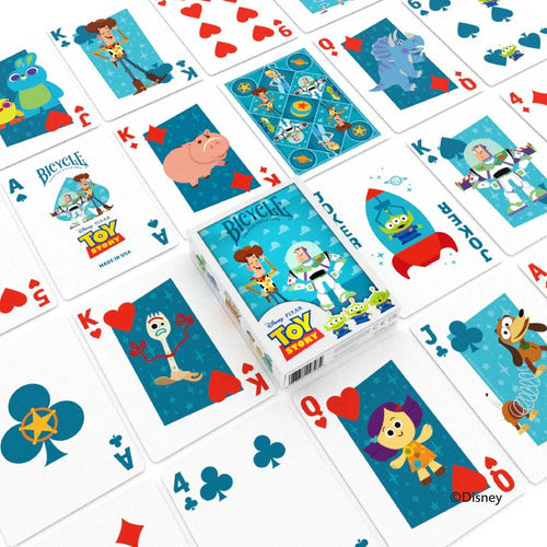 Baraja Toy Story Disney Pixar By Bicycle Naipe Inglés Celeste Inglés