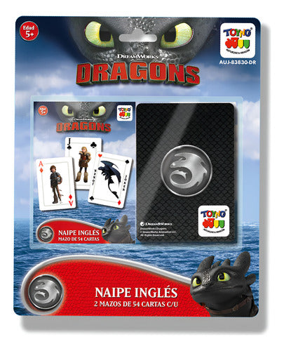 Set Barajas Dragons- Cómo Entrenar A Tu Dragón Naipe Inglés Rojo Cómo Entrenar A Tu Dragón Inglés