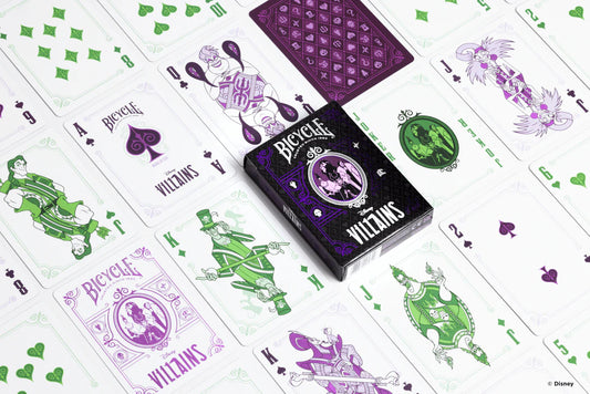 Baraja Villanos Morado de Disney Bicycle Villains Naipe Poker