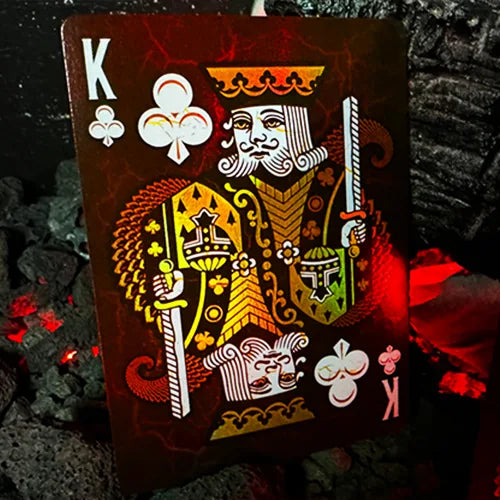 Baraja Draconian Crimson By Midnight Cards Naipe Premium