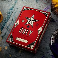 Baraja Obey Red Edition Rojo by Theory11 Naipe Inglés Poker