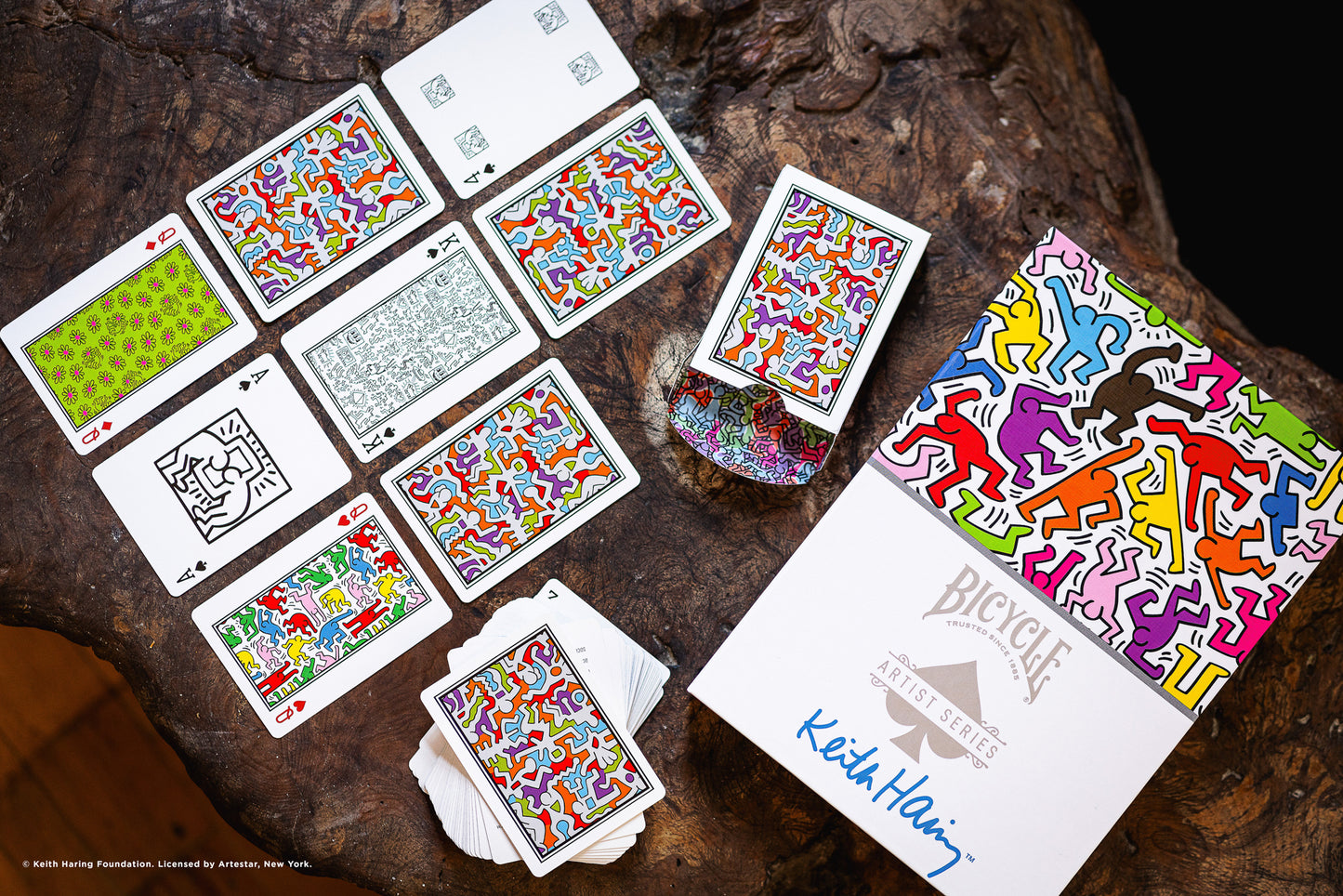 RESERVA Bicycle Artist Series: Keith Haring (Box Set Rojo y Azul)