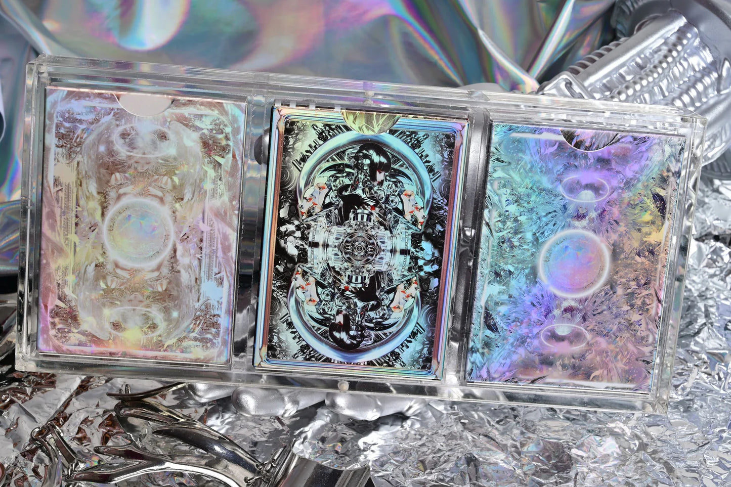 [A PEDIDO] Set de coleccionista Crystal Traid + Caja de Acrílico x3