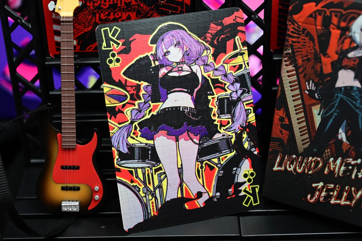 Baraja ¡Akiba Frenzy! Band Girls UV - Lead Singer Teclado (Roja)