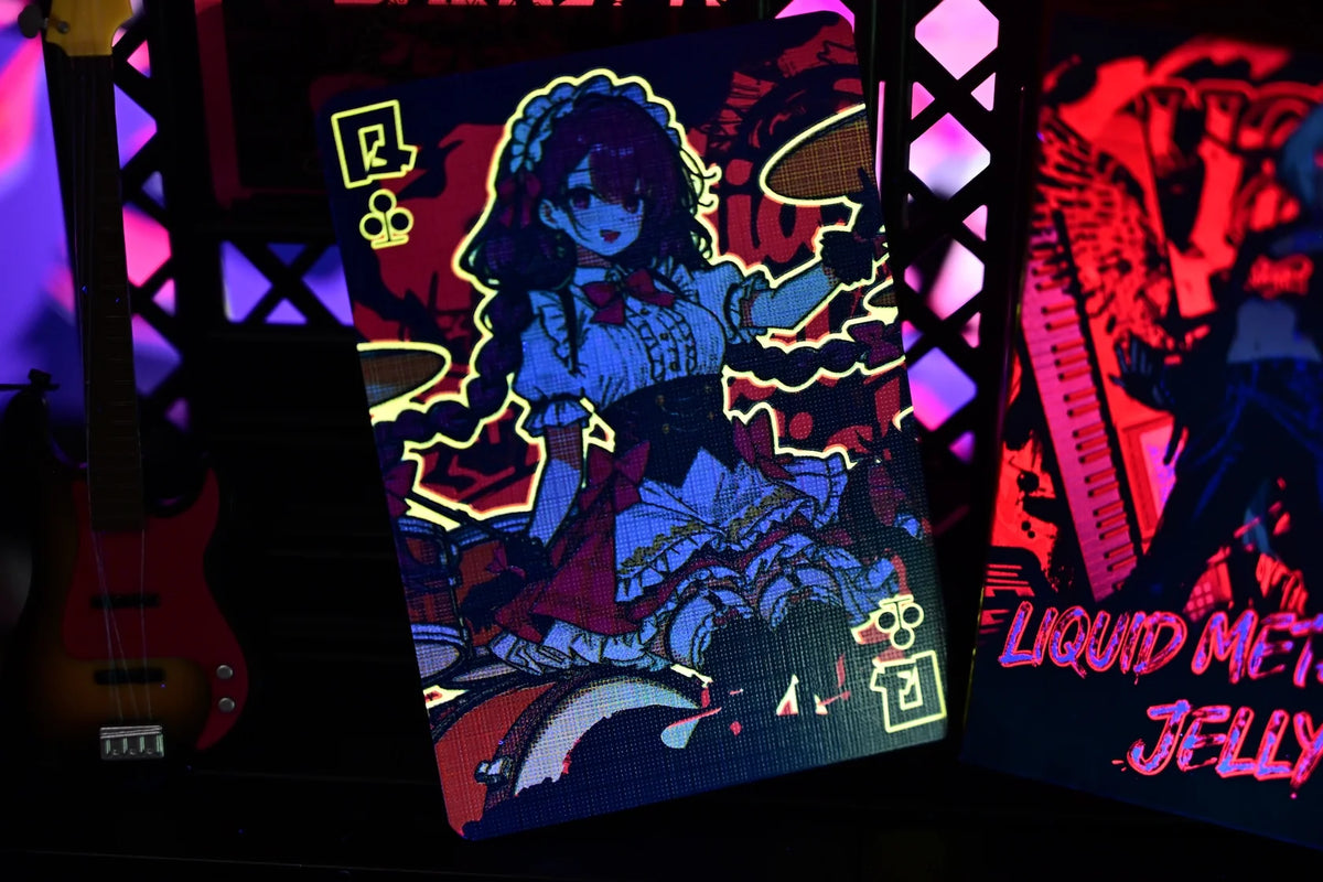 Baraja ¡Akiba Frenzy! Band Girls UV - Lead Singer Teclado (Roja)