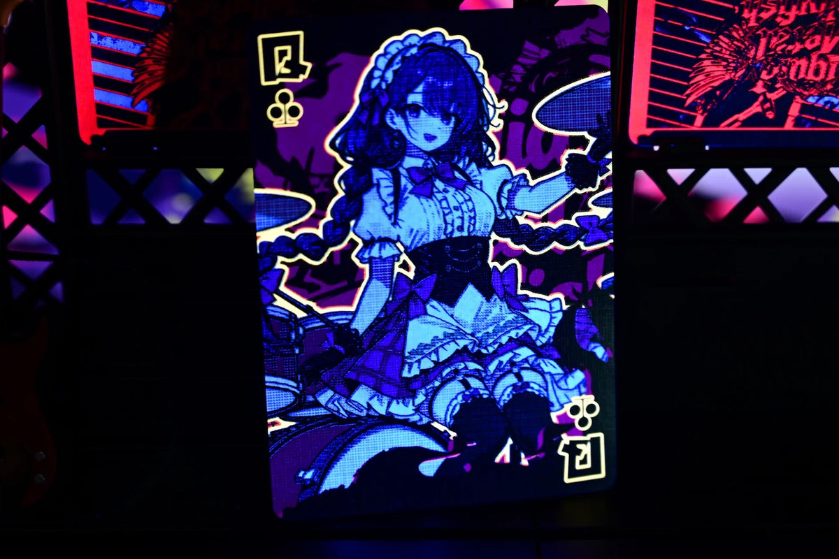 Baraja ¡Akiba Frenzy! Band Girls UV - Lead Singer Teclado (Roja)