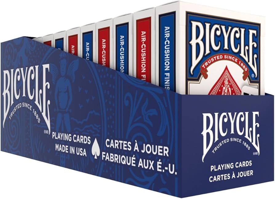 BICYCLE® RIDER BACK STANDARD (BLUE SEAL) - Brick 12 barajas  (6 sets)