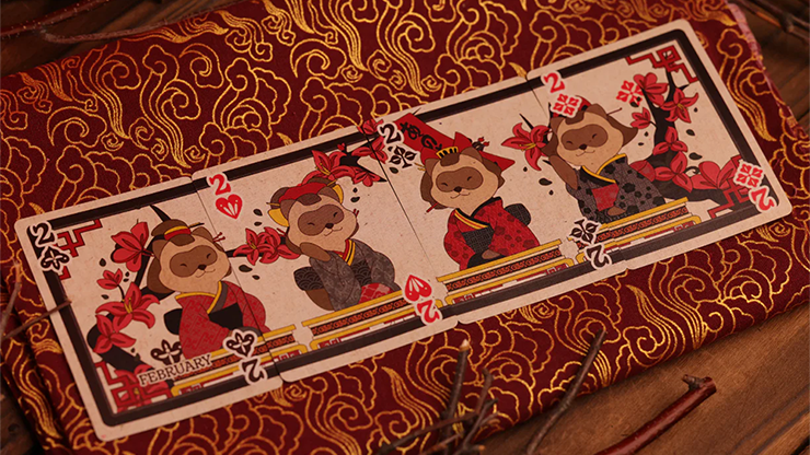 [A PEDIDO] Tanuki Yukaku Hanafuda Edition Rojo Naipe Inglés