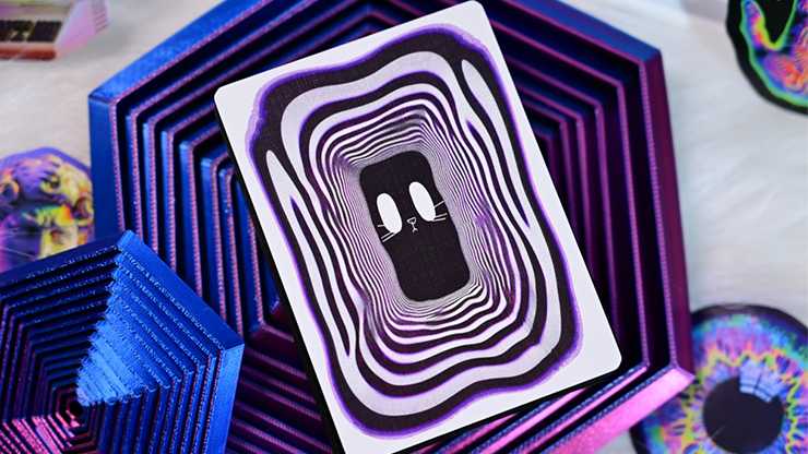 Baraja Radio Cat V1 Gato Standard by Evokad Naipe Inglés Póker Premium