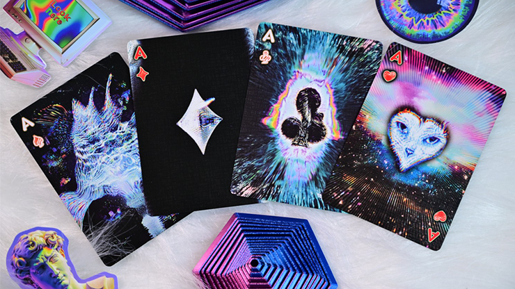 Baraja Radio Cat V1 Gato Standard by Evokad Naipe Inglés Póker Premium