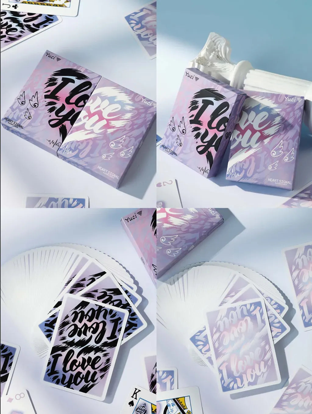 Pack (2 barajas) Misterioso Yuci Heart Signal Naipes de YUCI