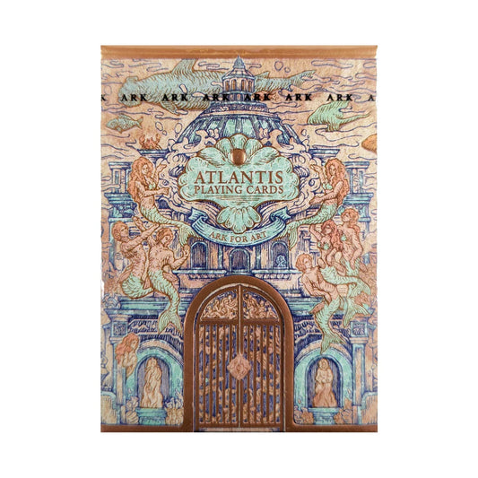 Baraja Atlantis De Ark Pcc Naipe Inglés Premium Celeste