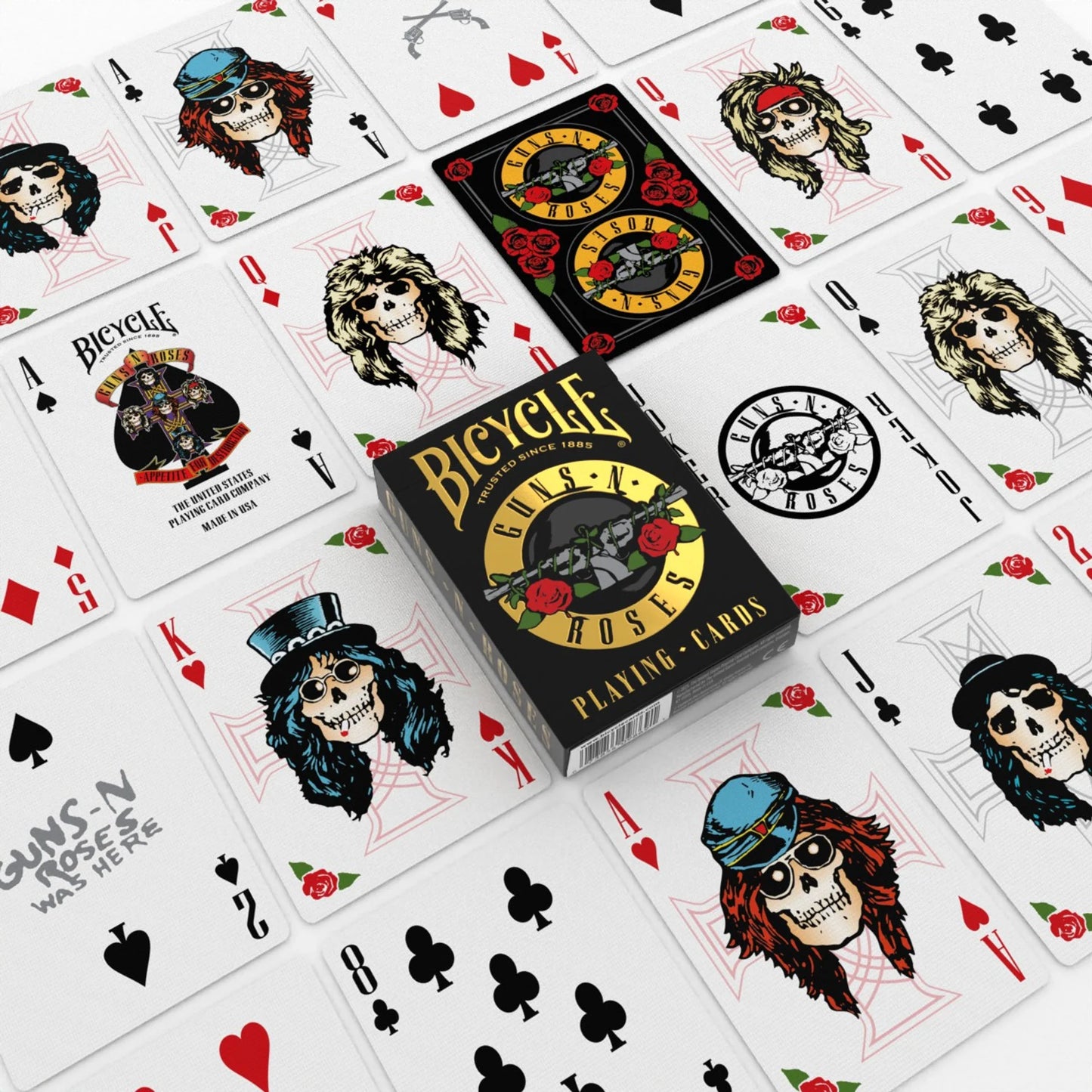 Baraja Guns N Roses- Bicycle Naipe Inglés Poker Premium