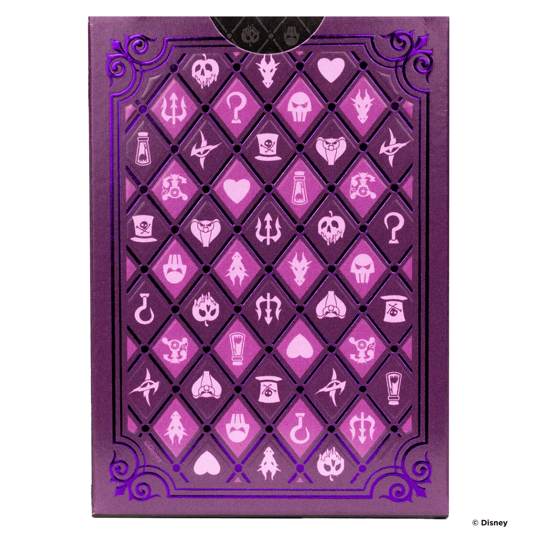 Baraja Villanos Morado de Disney Bicycle Villains Naipe Poker