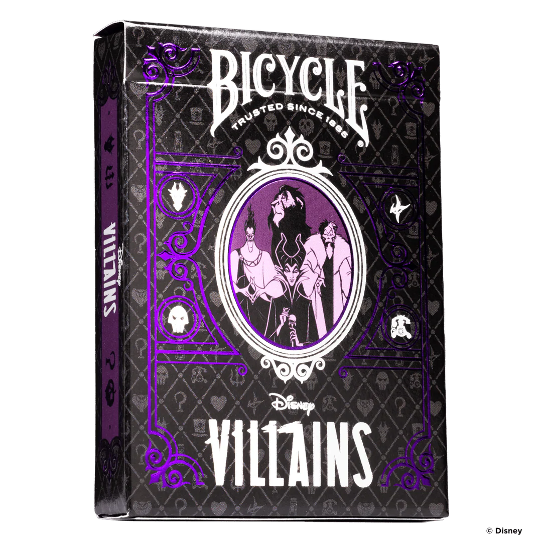 Baraja Villanos Morado de Disney Bicycle Villains Naipe Poker
