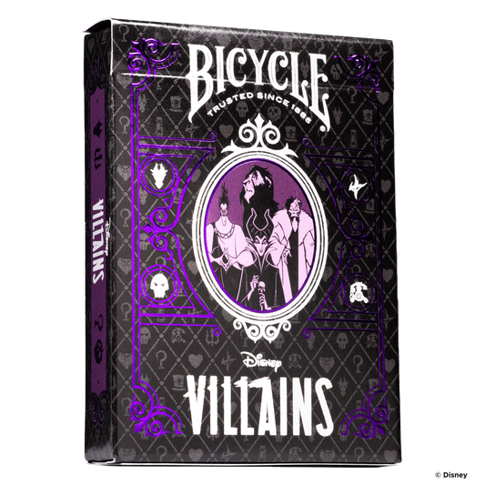 Baraja Villanos Morado de Disney Bicycle Villains Naipe Poker