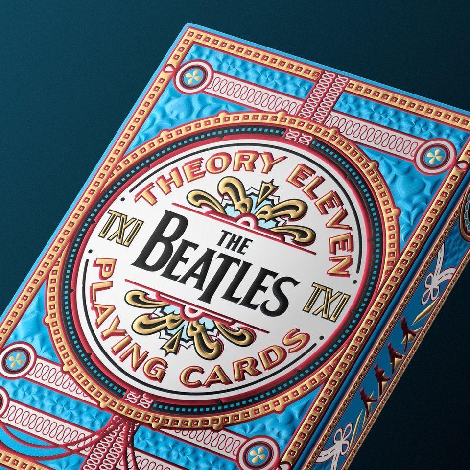 Baraja The Beatles Azul By Theory11  Naipe Inglés Premium Inglés