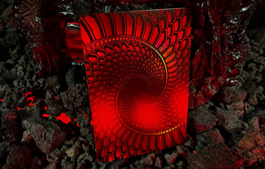 Baraja Draconian Crimson By Midnight Cards Naipe Premium