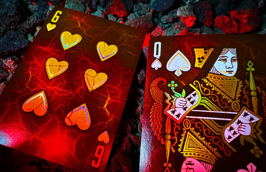 Baraja Draconian Crimson By Midnight Cards Naipe Premium