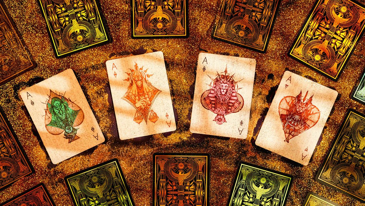 [A PEDIDO] Baraja de cartas de lujo de la mitología egipcia de TCC & Keyhole