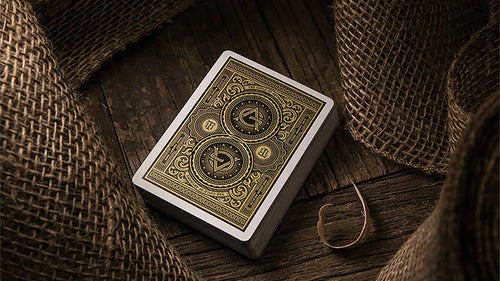 Cartas Theory11 Artisan Original Naipe Inglés Premium Negro Y Dorado Inglés