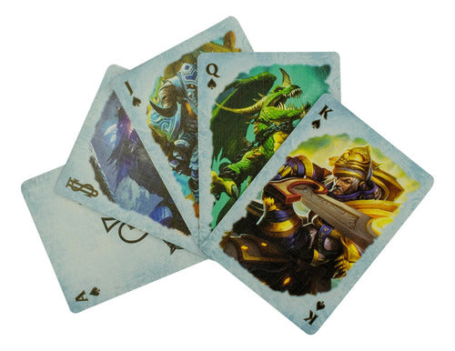 Baraja World Of Warcraft Wrath Of The Lich King Azul Bicycle Wrath Of The Lich King Inglés