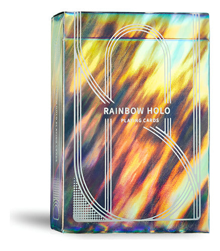 Baraja Rainbow Holo De Tcc Naipes De Poker, Magia Cardistry Holográfico Arcoiris Inglés