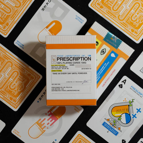 Baraja Prescription Playing Cards -  Naipe Inglés Premium Amarillo Inglés