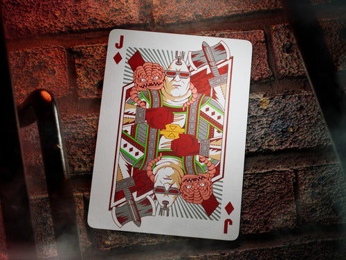 Baraja Tortugas Ninjas Teenage Mutant Premium Naipe Poker Negro Inglés