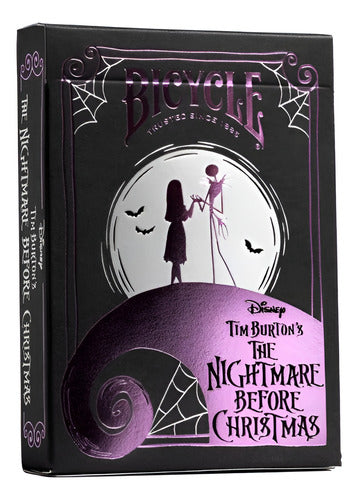 [A PEDIDO] Baraja The Nightmare Before Christmas Bicycle Disney Jack Negro The Nightmare Before Christmas Inglés