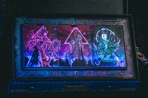 [A PEDIDO] Set Cthulhu Hyade's Shade By King Star Pack X3 Naipe Poker Negro Uv Cthulhu Hyades Shade Inglés