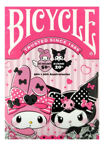 Baraja My Melody & Kuromi By Bicycle Edición Oficial Japon Rosa Chicle