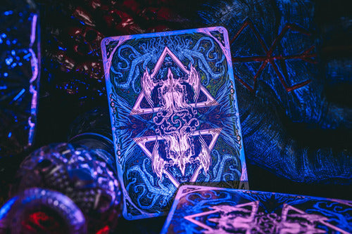 [A PEDIDO] Set Cthulhu Hyade's Shade By King Star Pack X3 Naipe Poker Negro Uv Cthulhu Hyades Shade Inglés