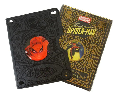 [A PEDIDO] Baraja Spiderman Marvel Card Guard Naipe Inglés Premium Azul Oscuro Inglés