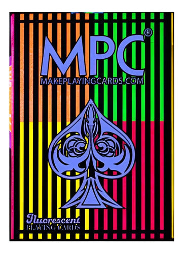Baraja Naipe O Inglés Poker The Fluorescent Quad Uv By Mpc  Ultra Violeta Inglés