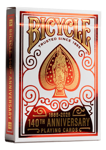 Baraja Bicycle Naipe Inglés Edición 140 Aniversario Roja Inglés