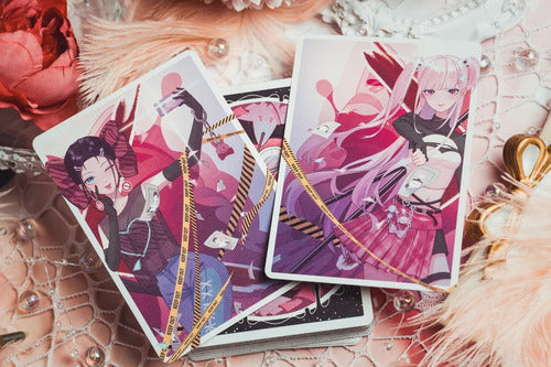 [A PEDIDO] Set Rebel Angels By King Star Pack Anime Poker Naipe Inglés Metalico Rebel Y Angel Inglés