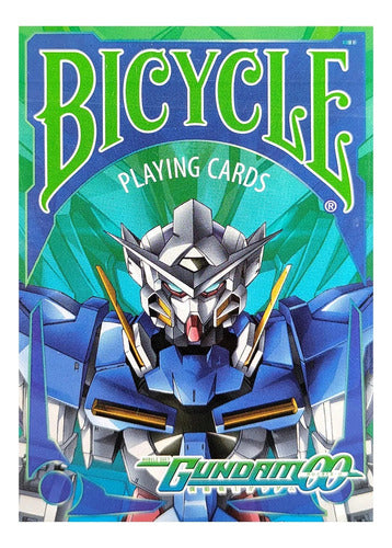 Baraja Bicycle Gundam 00 Naipe Inglés Póker Premium Azul Inglés