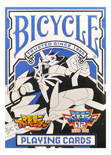 Baraja Bicycle Digimon Adventures 1&2 Juego De Cartas Azul Acero
