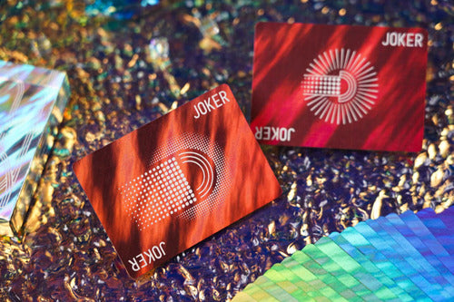 Baraja Rainbow Holo De Tcc Naipes De Poker, Magia Cardistry Holográfico Arcoiris Inglés