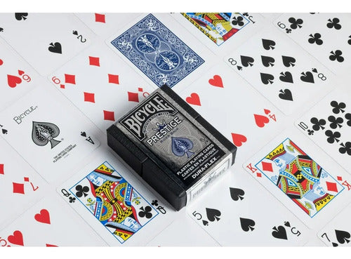 Baraja Bicycle Prestige Rider Back Blue - Naipe Impermeable Azul Prestige Rider Back Blue Inglés