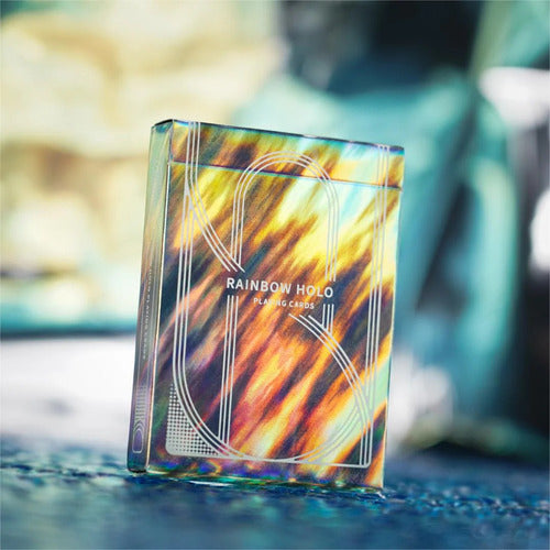 Baraja Rainbow Holo De Tcc Naipes De Poker, Magia Cardistry Holográfico Arcoiris Inglés