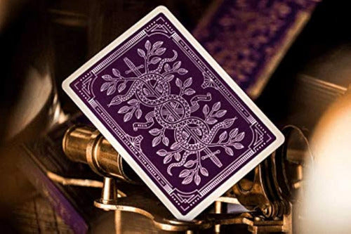 Baraja De Naipes Monarch Royal Theory11 Naipe Inglés Premium Violeta Oscuro