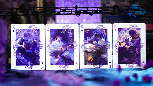 Baraja Echo Impresión Lenticular By Tcc Naipe Ingles Premium Holográfico Arcoiris Inglés